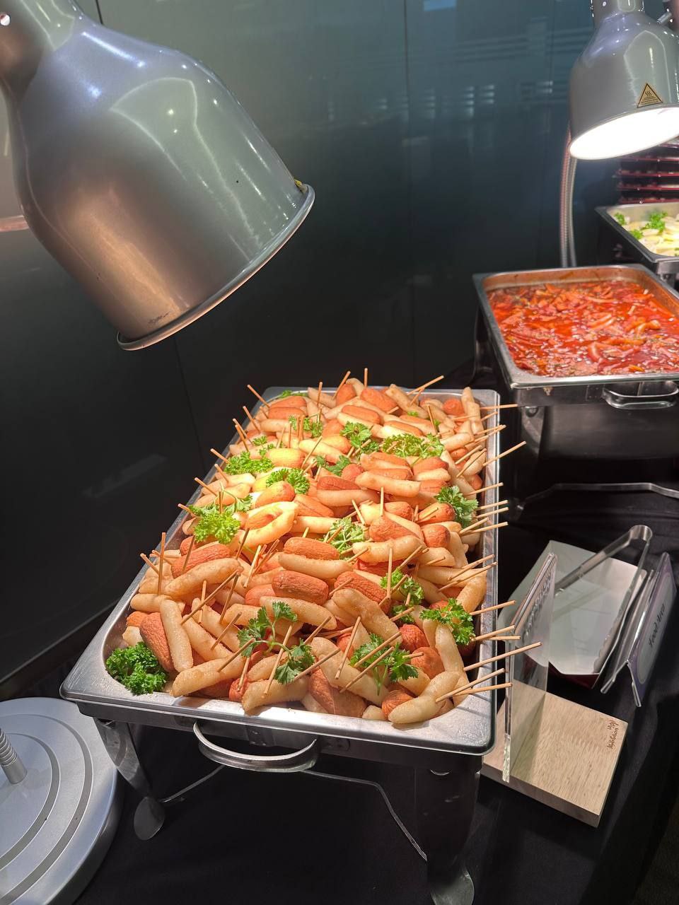 Korean rice cakes served as finger food at a KyoChon Malaysia catered event